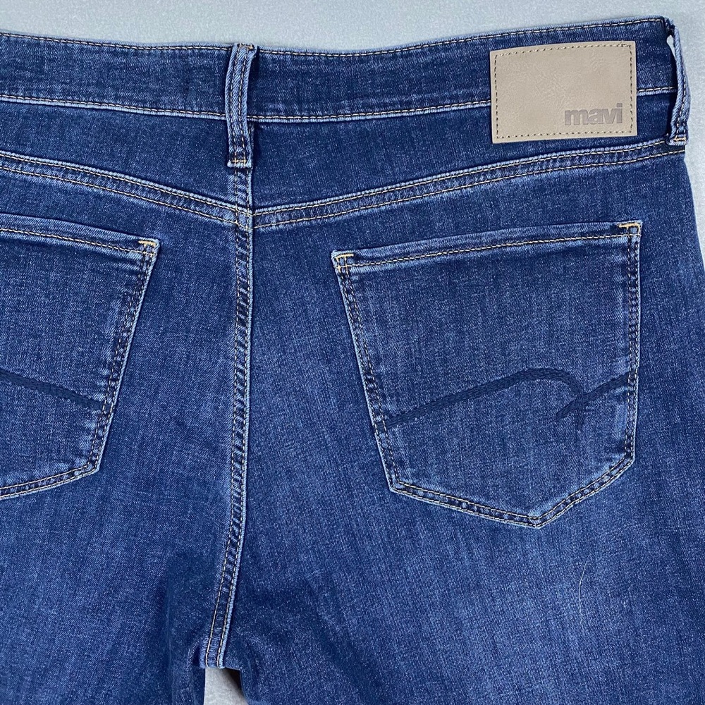 Mavi Matt Relaxed Straight Leg Jeans Mens 36x32 Dark Wash Blue Denim M0033731315